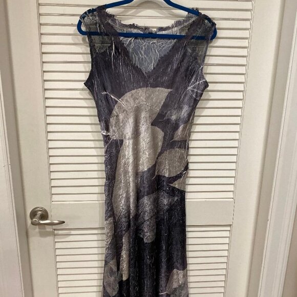 Komarov Sleeveless Midi Dress V Neck Size Large - Picture 1 of 6